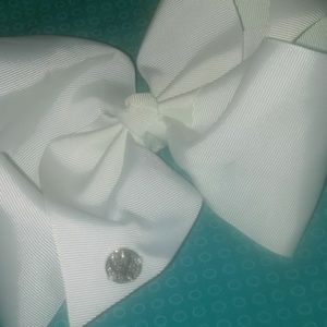 Jojo Siwa large white hair bow